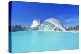 L'Hemisferic and Reina Sofia Arts Palace, City of Arts and Sciences, Valencia, Spain-Marco Simoni-Stretched Canvas