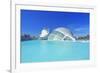 L'Hemisferic and Reina Sofia Arts Palace, City of Arts and Sciences, Valencia, Spain-Marco Simoni-Framed Photographic Print