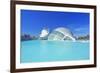 L'Hemisferic and Reina Sofia Arts Palace, City of Arts and Sciences, Valencia, Spain-Marco Simoni-Framed Photographic Print