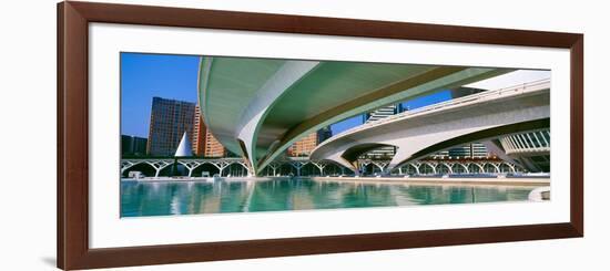 L'Hemisferic Planetarium and El Palau De Les Arts Reina Sofia, Ciutat De Les Arts I Les Ciencies-null-Framed Photographic Print