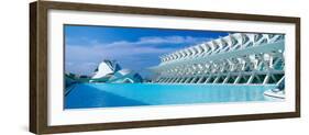 L'Hemisferic Planetarium and El Palau De Les Arts Reina Sofia, Ciutat De Les Arts I Les Ciencies-null-Framed Photographic Print