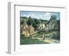 L'Hermitage at Pontoise, c.1867-Camille Pissarro-Framed Art Print