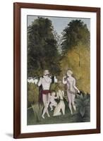 L'Heureux Quatuor-Henri Rousseau-Framed Giclee Print