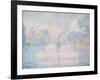 L'Hirondelle Steamship (Seine Near Samoi)-Paul Signac-Framed Giclee Print