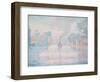 L'Hirondelle Steamship (Seine Near Samoi)-Paul Signac-Framed Giclee Print