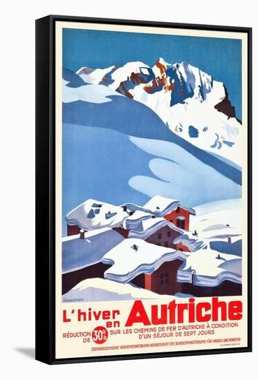 L'Hiver Autriche-Erich von Wunschheim-Framed Stretched Canvas