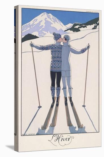 L'Hiver (Winter)-Georges Barbier-Stretched Canvas