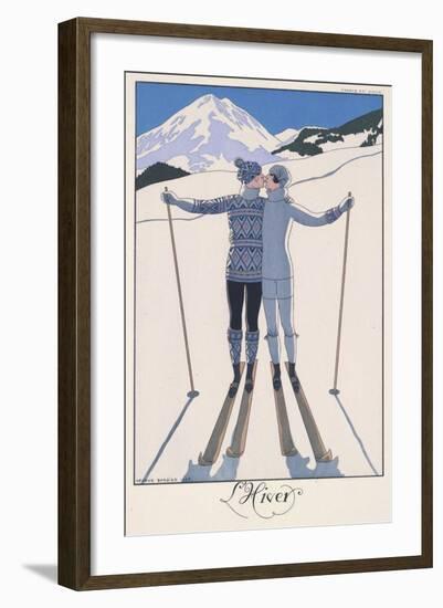 L'Hiver (Winter)-Georges Barbier-Framed Giclee Print