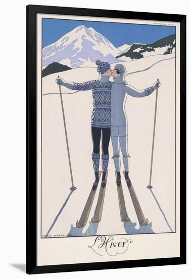 L'Hiver (Winter)-Georges Barbier-Framed Giclee Print