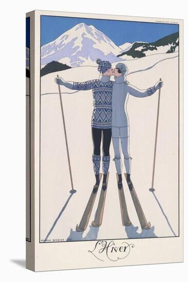 L'Hiver (Winter)-Georges Barbier-Stretched Canvas