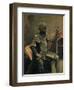 L'Homme a L'Armure, Assis-Jean-Baptiste-Camille Corot-Framed Giclee Print