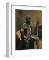 L'Homme a L'Armure, Assis-Jean-Baptiste-Camille Corot-Framed Giclee Print