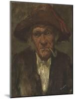 L'homme à la pipe-James Abbott McNeill Whistler-Mounted Giclee Print