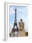 L'Homme and the Eiffel Tower, Paris-null-Framed Photographic Print