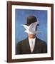 L'Homme au Chapeau Melon, c.1964-Rene Magritte-Framed Art Print