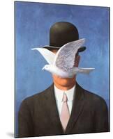 L'Homme au Chapeau Melon, c.1964-Rene Magritte-Mounted Art Print