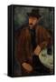 L'Homme au Verre de Vin, c.1918-19-Amedeo Modigliani-Framed Stretched Canvas