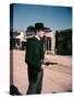 L'Homme aux colts d'or WARLOCK by EdwardDmytryk with Henry Fonda, 1959 (photo)-null-Stretched Canvas