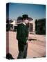 L'Homme aux colts d'or WARLOCK by EdwardDmytryk with Henry Fonda, 1959 (photo)-null-Stretched Canvas