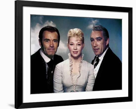 L'Homme aux colts d'or WARLOCK by EdwardDmytryk with Henry Fonda, Dolores Michaels and Anthony Quin-null-Framed Photo