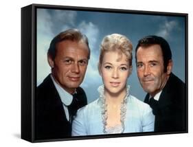 L'Homme aux colts d'or WARLOCK by EdwardDmytryk with Richard Widmark, Dolores Michaels and Henry Fo-null-Framed Stretched Canvas