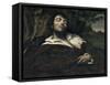 L'homme blessé-Gustave Courbet-Framed Stretched Canvas