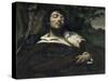 L'homme blessé-Gustave Courbet-Stretched Canvas