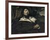 L'homme blessé-Gustave Courbet-Framed Giclee Print