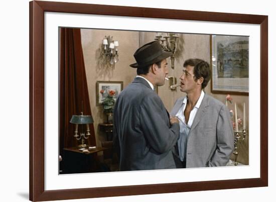 L'homme by Rio by PhilippedeBroca with Daniel Ceccaldi and Jean-Paul Belmondo, 1964 (photo)-null-Framed Photo