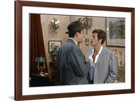 L'homme by Rio by PhilippedeBroca with Daniel Ceccaldi and Jean-Paul Belmondo, 1964 (photo)-null-Framed Photo