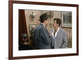 L'homme by Rio by PhilippedeBroca with Daniel Ceccaldi and Jean-Paul Belmondo, 1964 (photo)-null-Framed Photo