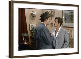 L'homme by Rio by PhilippedeBroca with Daniel Ceccaldi and Jean-Paul Belmondo, 1964 (photo)-null-Framed Photo