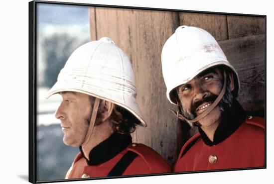 L'Homme qui voulut etre Roi THE MAN WHO WOULD BE KING by John Huston with Sean Connery and Michael-null-Framed Photo