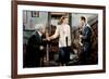 L' Homme Tranquille THE QUIET MAN by JohnFord with Barry Fitzgerald, John Wayne and Maureen O'Hara,-null-Framed Photo
