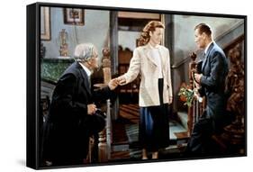 L' Homme Tranquille THE QUIET MAN by JohnFord with Barry Fitzgerald, John Wayne and Maureen O'Hara,-null-Framed Stretched Canvas