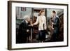 L' Homme Tranquille THE QUIET MAN by JohnFord with Barry Fitzgerald, John Wayne and Maureen O'Hara,-null-Framed Photo