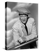 L' Homme Tranquille THE QUIET MAN by JohnFord with John Wayne, 1952 (b/w photo)-null-Stretched Canvas