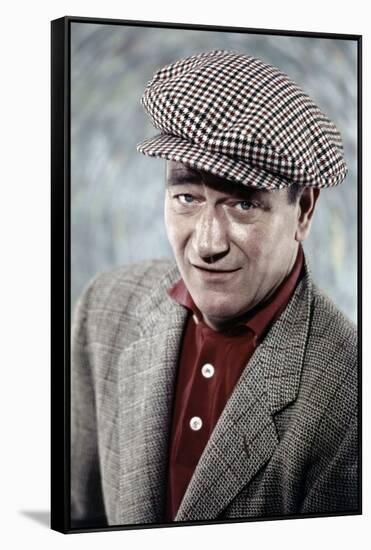 L' Homme Tranquille THE QUIET MAN by JohnFord with John Wayne, 1952 (photo)-null-Framed Stretched Canvas