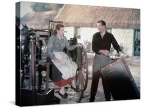 L' Homme Tranquille THE QUIET MAN by JohnFord with John Wayne and Maureen O'Hara, 1952 (photo)-null-Stretched Canvas