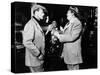 L' Homme Tranquille THE QUIET MAN by JohnFord with John Wayne and Victor McLaglen, 1952 (b/w photo)-null-Stretched Canvas