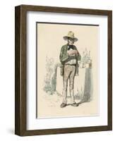 L'Horticulteur a French Gardener-Gavarni-Framed Art Print