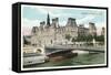 L'Hotel De Ville, Seine-null-Framed Stretched Canvas