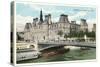 L'Hotel De Ville, Seine-null-Stretched Canvas