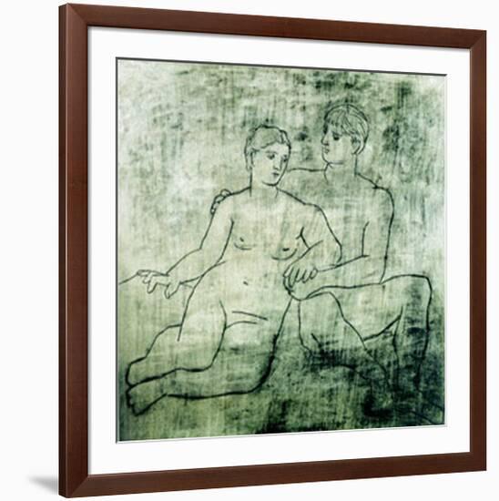 L'Idillio, c.1923-Pablo Picasso-Framed Serigraph