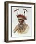 L'Ietan, Oto Half-Chief, 1821, The Indian Tribes of North America, Vol.1-Charles Bird King-Framed Giclee Print