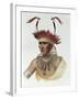 L'Ietan, Oto Half-Chief, 1821, The Indian Tribes of North America, Vol.1-Charles Bird King-Framed Giclee Print