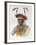 L'Ietan, Oto Half-Chief, 1821, The Indian Tribes of North America, Vol.1-Charles Bird King-Framed Giclee Print