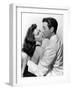 L'ile au complot THE BRIBE by RobertLeonard with Ava Gardner and Robert Taylor, 1949 (b/w photo)-null-Framed Photo