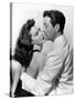 L'ile au complot THE BRIBE by RobertLeonard with Ava Gardner and Robert Taylor, 1949 (b/w photo)-null-Stretched Canvas