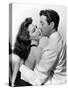 L'ile au complot THE BRIBE by RobertLeonard with Ava Gardner and Robert Taylor, 1949 (b/w photo)-null-Stretched Canvas